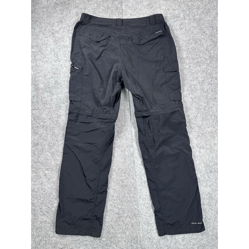 Columbia Pants Mens Large 38x34 Black Convertible Silver Ridge Utility Hiking - Picture 2 of 8